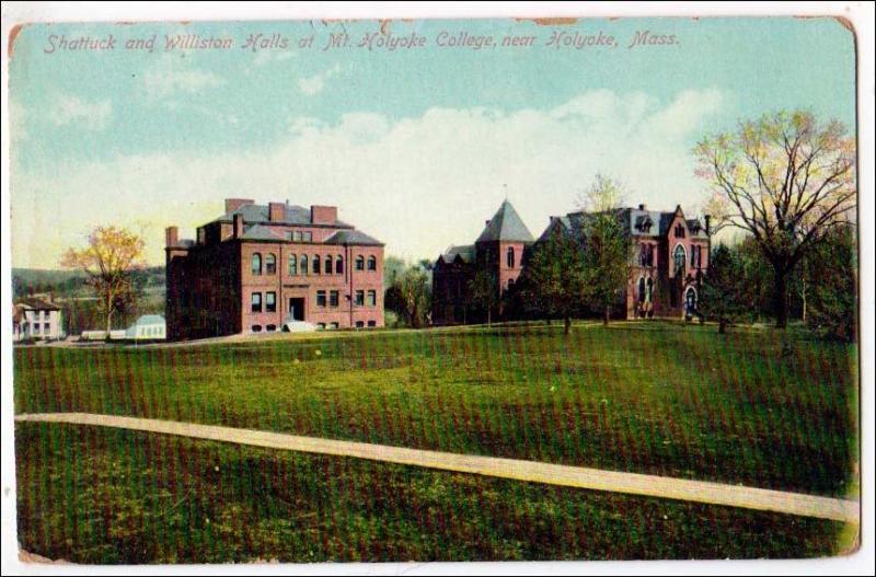 MA - Holyoke. Shattuck & Williston Halls, Mt Holyoke College