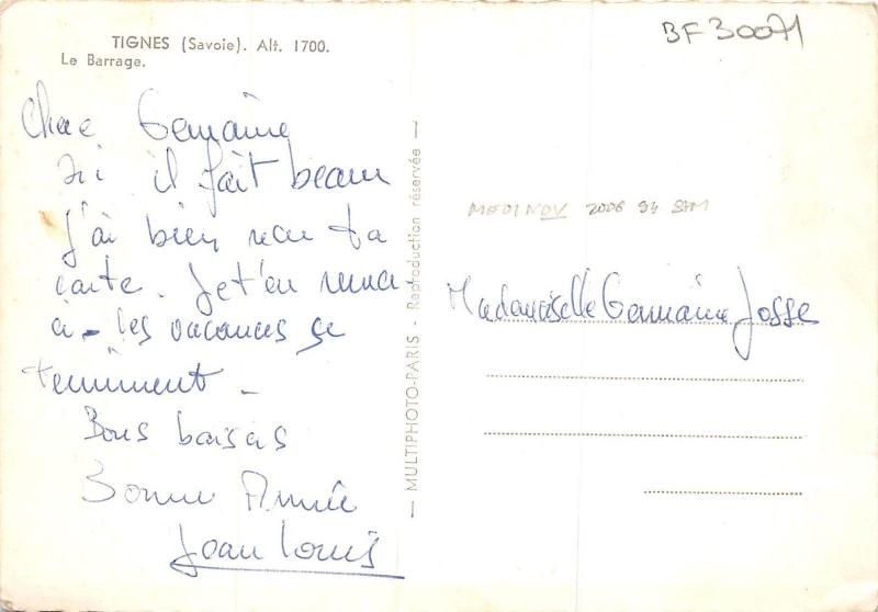 BF30071 tignes savoie le barrage france