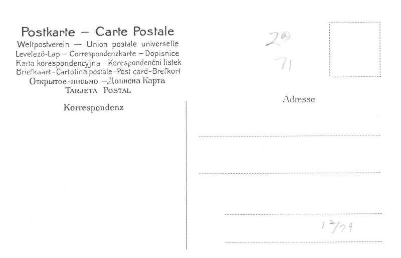 Vintage German Blimp Postcard  wwII? 