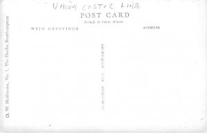 Stirling Castle Union Castle Line Writing on back, missing stamp 