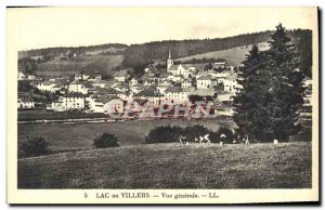 Old Postcard Lac or Villers Vue Generale