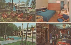 Quebec Hotel-Motel Henri IV Swimming Pool Canada Postcard