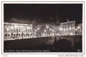 RP: Stockholm , Sweden , 30-40s ; Gust.Adolfs torg och Kungl. Operan