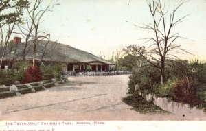 The Overlook Franklin Park Driveway Boston Massachusetts MA Vintage Postcard