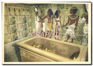 Postcard Old Tut Ank Amen & # 39s Treasures In The Chamber Lomb At Luxor Egypt