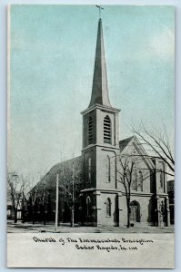 Cedar Rapids Iowa IA Postcard Church Immaculate Conception Building 1910 Antique