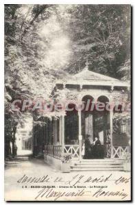 Old Postcard Brides les Bains Avenue of the Source Promenoir