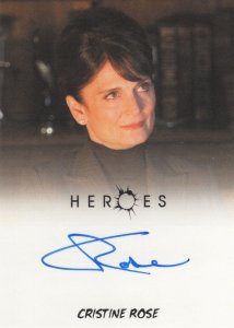 Christine Rose Heroes TV Show Rare Hand Signed Autograph Card