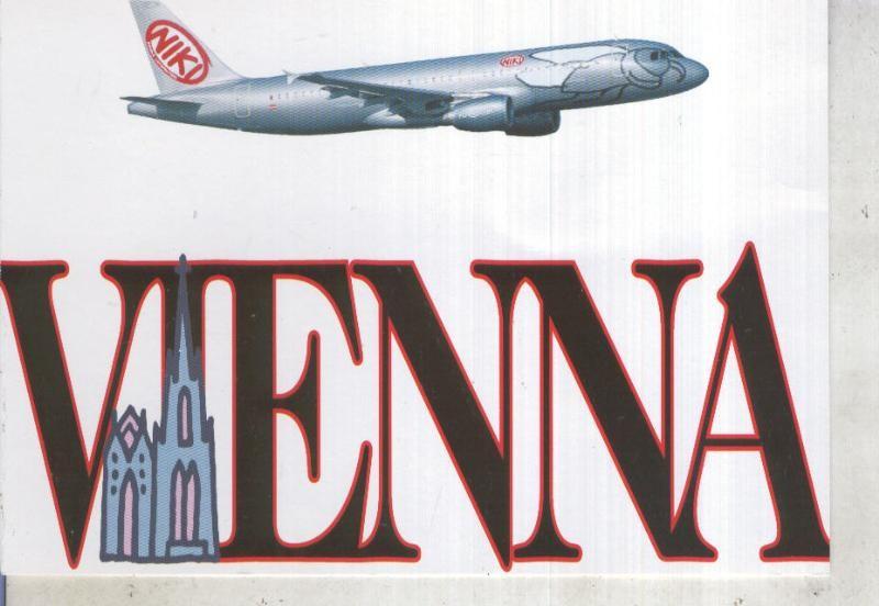 Postal 013431: Niki promocional del aeropuerto de Vienna