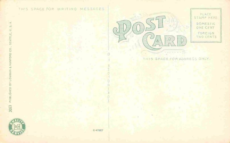 Railroad Depot O W King Street Stations Train Seattle Washington 1910c postcard
