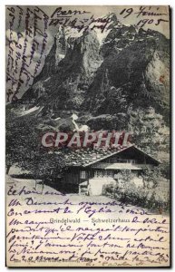 Old Postcard Grindelwald Schweizerhaus