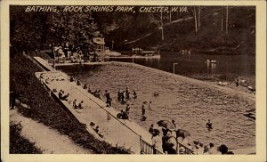 Chester West Virginia WV Rock Springs Park c1910s Postcard