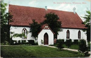 St. John's Cathedral Winnipeg MB Manitoba c1909 Postcard D95