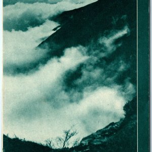 c1930s Japan Looking at Mt Fuji Atop Mt. Tanzawa Birds Eye Volcano Photo PC A56