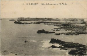 CPA ILE DE BREHAT Greve de Bec-ar-Voeu et l'Ile Morbic (1165329)