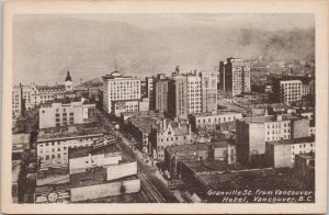 Granville Street Vancouver BC British Columbia Unused PECO Postcard H41