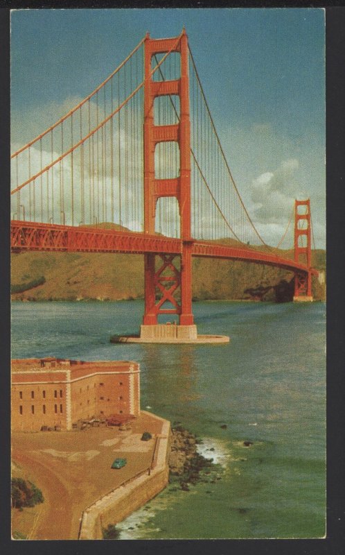 CA SAN FRANCISCO Golden Gate Bridge Longest Suspension Bridge in World ~  Chrome