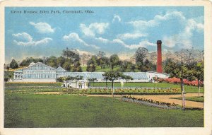 Cincinnati Ohio 1920-30s Postcard Green Houses Eden Park