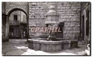 Old Postcard La Cote D Aur Vence Pretty Fountain Peyra