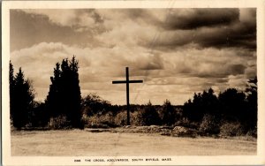 RPPC The Cross, Adelynrood, South Byfield MA Vintage Postcard I44