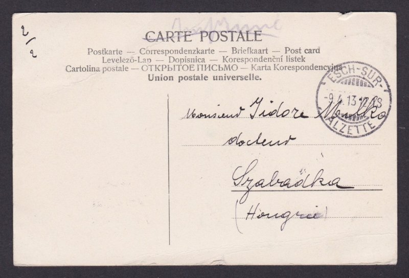 LUXEMBOURG, Vintge postcard, Fort Thungen