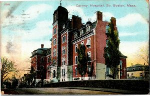 Carney Hospital, South Boston MA c1909 Vintage Postcard W06