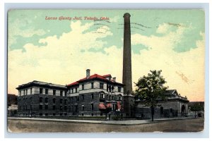 Vintage Lucas County Jail Toledo Ohio Postcard P138E