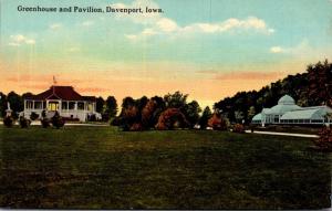 Iowa Davenport Greenhouse and Pavilion Curteich