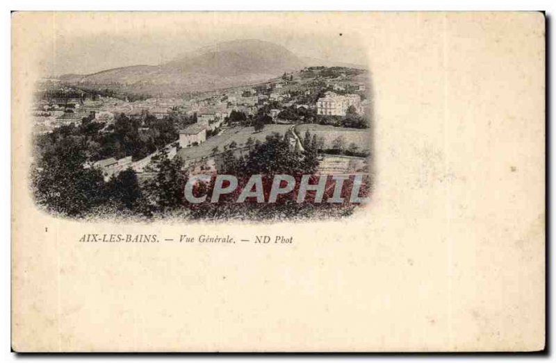 Aix les Bains Old Postcard General view