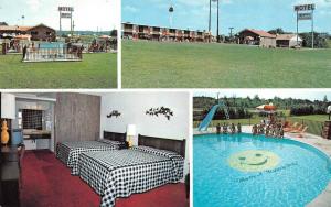 SCOTTSBURG, Indiana  MARIANN TRAVEL INN  Roadside  Multi View   Pool   Postcard