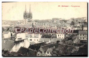 Old Postcard Quimper general view