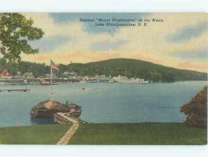 Linen LAKE SCENE Gilford & Laconia & Meredith & Wolfeboro NH AE4628