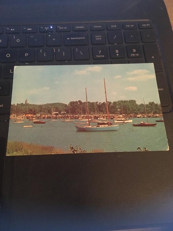 Vintage Postcard: Michigan City Indiana , Washington Park Small Boat Harbor