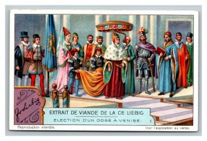 Vintage Liebig Trade Card - French - 5 of the Election of the Doge of Venice Set