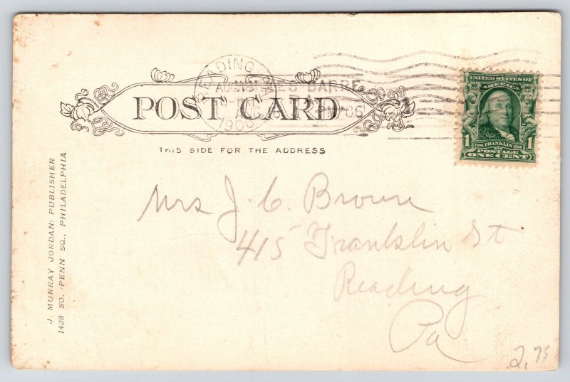 Wilkes Barre Pennsylvania~Government Bldg Post Office~Beaux-Arts~1906 Postcard