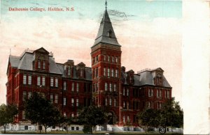 Postcard NS Halifax Dalhousie College Brick Building 1911 K48