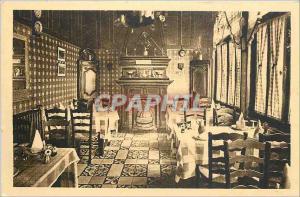 CPA Corneville sur Risle Eure Hostellerie des Cloches La Salle a manger normande