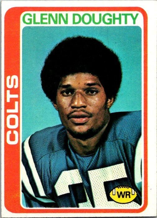 1978 Topps Football Card Glenn Doughty Baltimore Colts sk7176