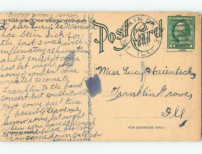 Divided-Back COMIC POSTCARD Ashton Illinois IL HM4691