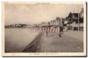 Old Postcard Parame La Digue And Rochebonne