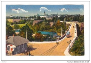 Electric Locomotive & Station, Entree De La Ville, Passerelle, Luxembourg, 19...