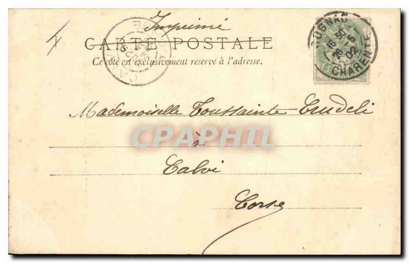 Postcard Old Cognac Gate Chateau Chapel