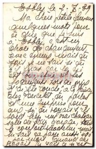 Old Postcard Esbly The Beach