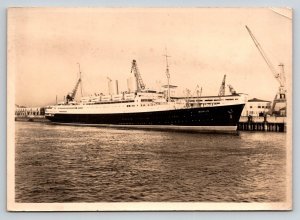 RPPC MS Berlin Norddeutscher Lloyd Bremen Ocean Liner Ship Real Photo Postcard