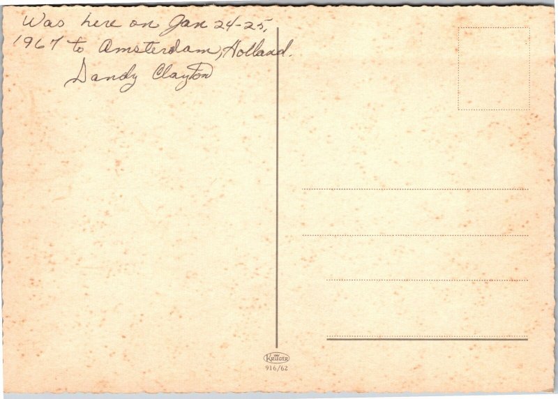 Postcard Map Holland souvenir