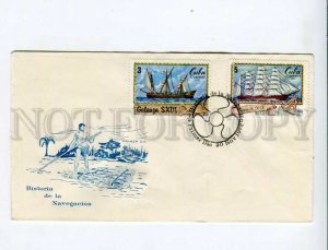 3162627 CUBA 1972 Ships Sailboats ANTARCTICA Navigation 3 FDC