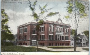 1910s Sacred Heart School Lebanon New Hampshire Postcard