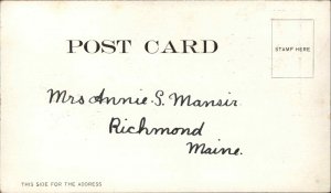 Abington Massachusetts MA Post Office Square c1905 Postcard 