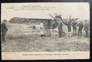 Mint France Real Picture Postcard Anjou Circuit Angers First Aviation Prix