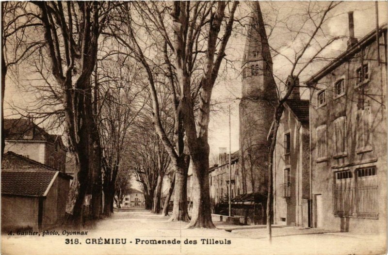 CPA Cremieu - Promenade des Tilleuls FRANCE (961646)